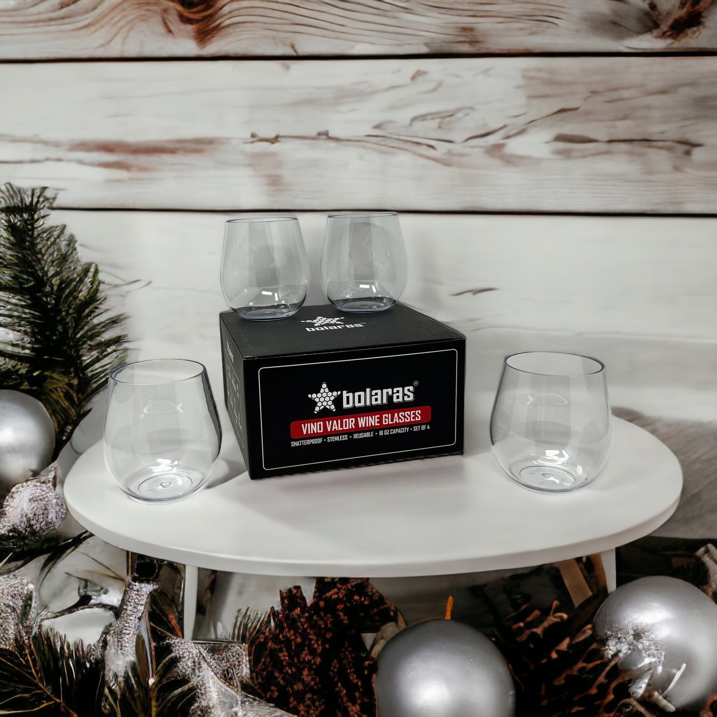 Bolaras Vino Valor Wine Glasses (Set of 4)