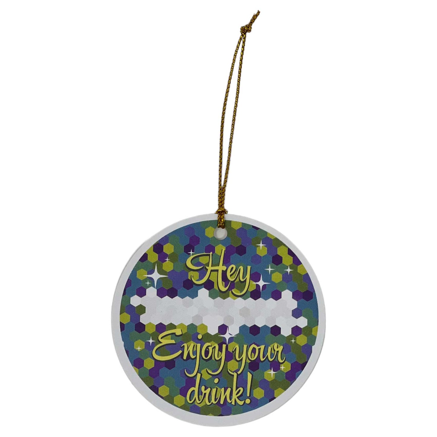 Bolaras Rainbow Disco Ball Cup with Name Tag