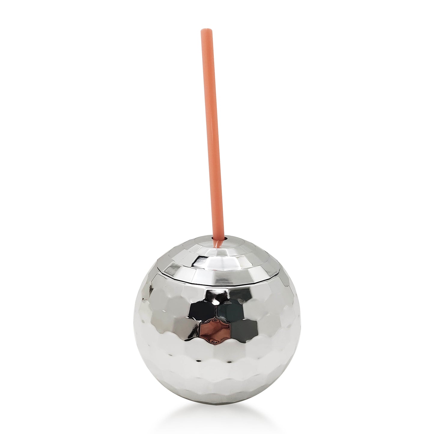 Bolaras Silver Disco Ball Cup with Name Tag